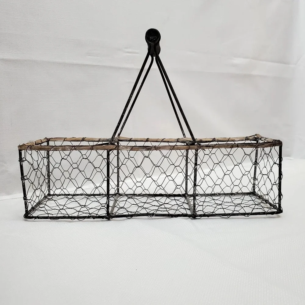 Farmhouse Style Utensil‎ Holder Cooking Caddy or Spoons/Forks/Knives...